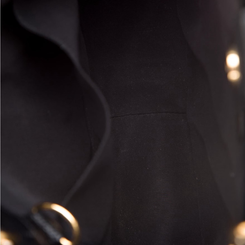 CHANEL Black Quilted Leather Tote with Gold Chain Straps - Picture 3 of 5
